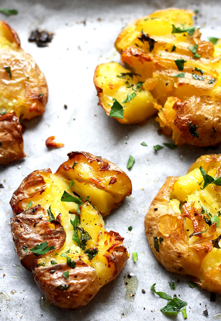 Crispy Smashed Potatoes Recipe - Cooking Classy