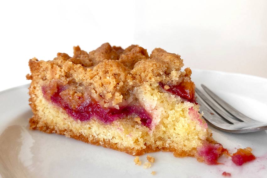 Plum coffee cake