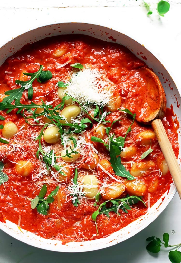 Quick Gnocchi with Tomato Sauce (10 minutes) » Little Vienna